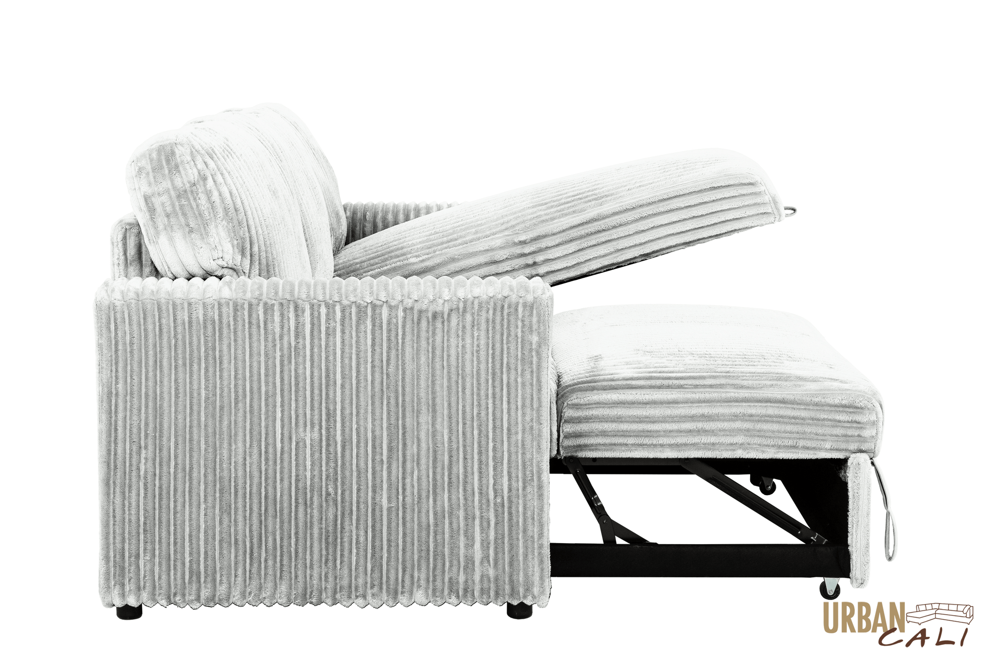 Urban Cali Sectional Calabasas Corduroy Reversible Sleeper Sectional Sofa Bed with Storage Chaise – Available in 2 Colours