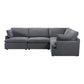 Long Beach Medium Modular L-Shaped Sectional Sofa in Axel Beige - Available in 3 Colours