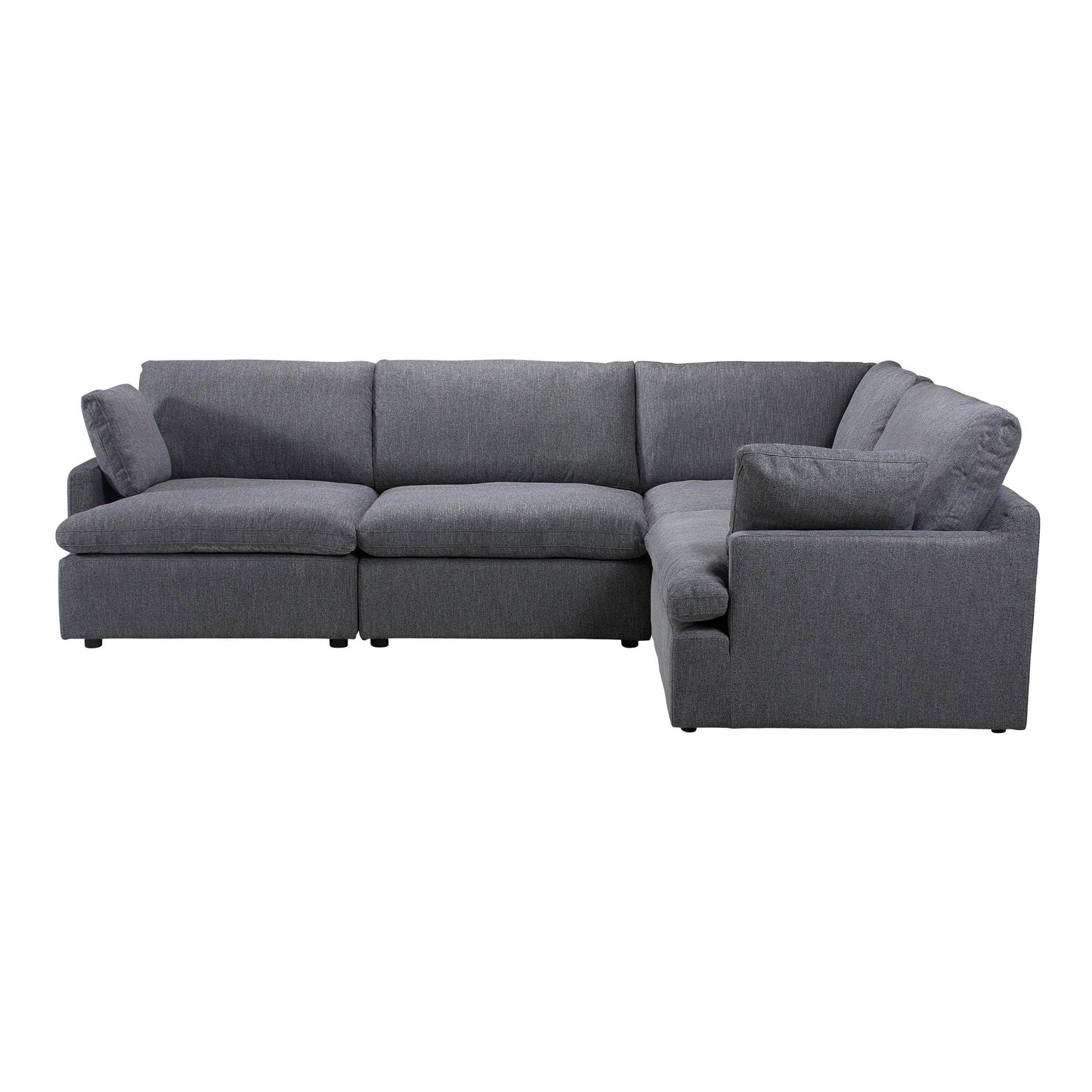 Long Beach Medium Modular L-Shaped Sectional Sofa in Axel Beige - Available in 3 Colours
