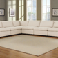 Long Beach Large Modular L-Shaped Sectional Sofa in Axel Beige