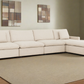 Long Beach Large Modular Sectional Sofa with Ottoman in Axel Beige