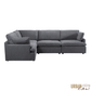 Long Beach Medium Modular L-Shaped Sectional Sofa in Axel Beige - Available in 3 Colours