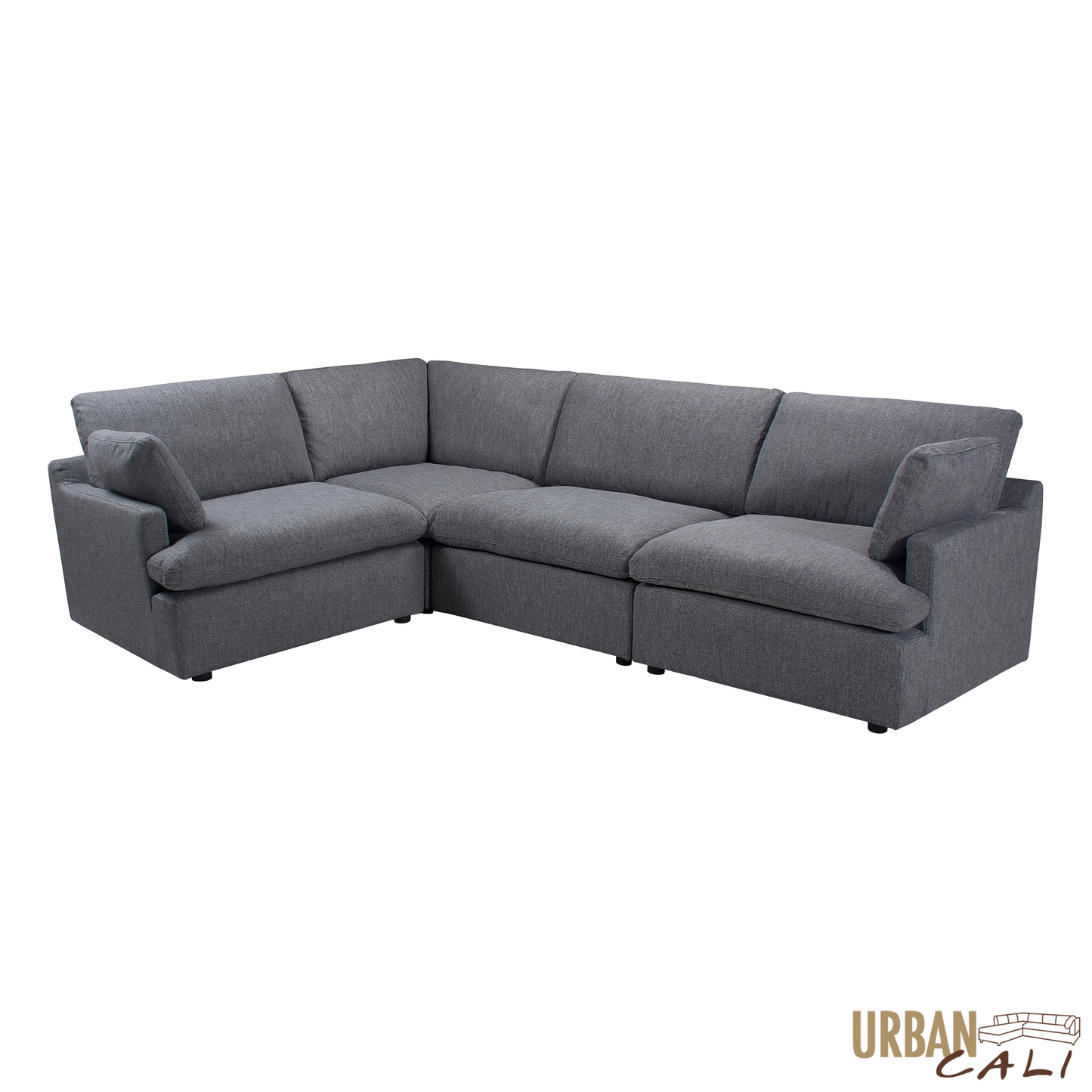 Long Beach Medium Modular L-Shaped Sectional Sofa in Axel Beige - Available in 3 Colours