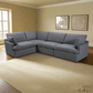 Long Beach Medium Modular L-Shaped Sectional Sofa in Axel Beige - Available in 3 Colours