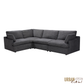 Long Beach Medium Modular L-Shaped Sectional Sofa in Axel Beige - Available in 3 Colours