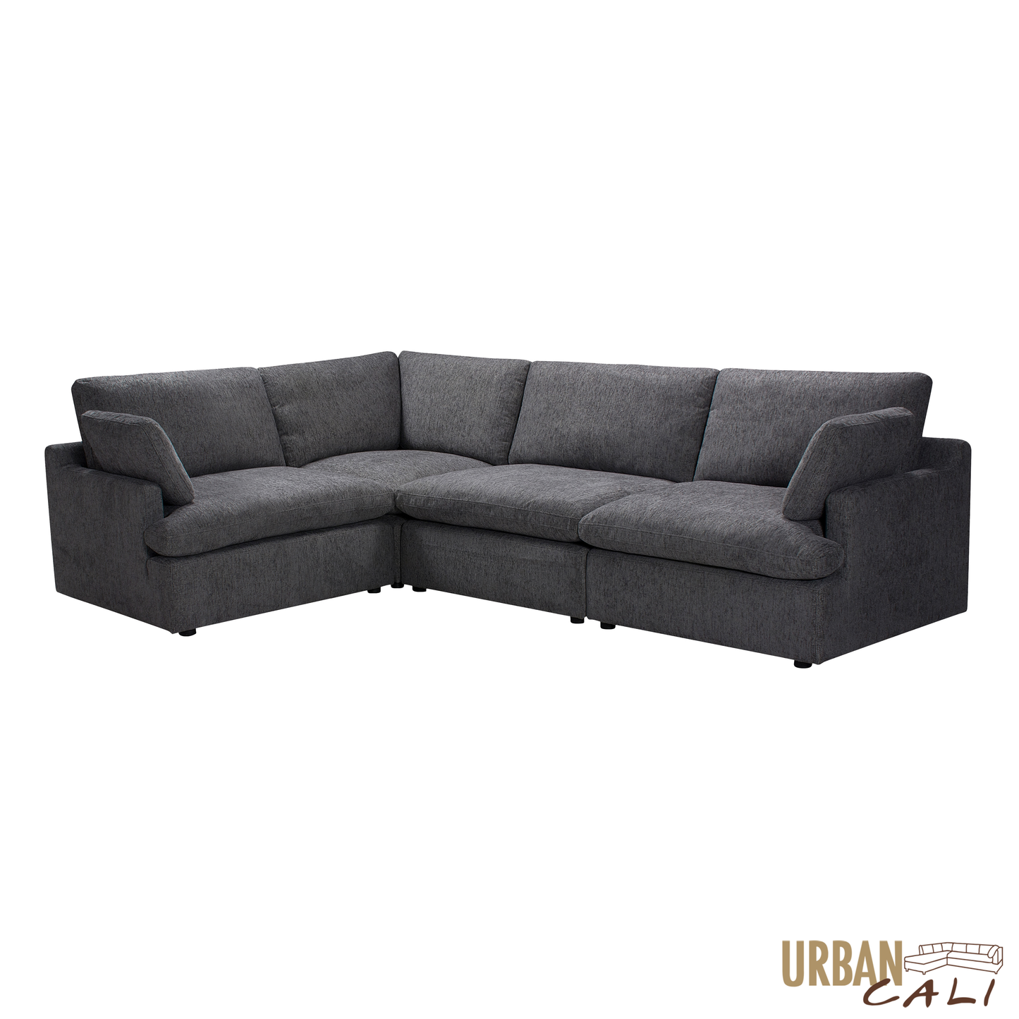 Long Beach Medium Modular L-Shaped Sectional Sofa in Axel Beige - Available in 3 Colours