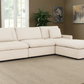 Long Beach Medium Modular Sectional Sofa with Ottoman in Axel Beige