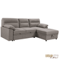 Urban Cali Sectional Malibu 94.5" Wide Sleeper Sectional Sofa Bed with Pull Down Tray, Cupholders Wireless Charger and Storage Chaise - Available in 2 Colours