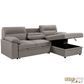 Urban Cali Sectional Malibu 94.5" Wide Sleeper Sectional Sofa Bed with Pull Down Tray, Cupholders Wireless Charger and Storage Chaise - Available in 2 Colours