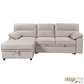 Urban Cali Sectional Malibu 94.5" Wide Sleeper Sectional Sofa Bed with Pull Down Tray, Cupholders Wireless Charger and Storage Chaise - Available in 2 Colours