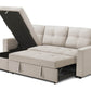 Venice Sleeper Sectional Sofa Bed with Reversible Storage Chaise - Available in 6 Colours