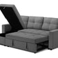 Venice Sleeper Sectional Sofa Bed with Reversible Storage Chaise - Available in 6 Colours