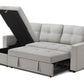 Venice Sleeper Sectional Sofa Bed with Reversible Storage Chaise - Available in 6 Colours