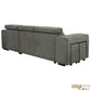 Sonoma 103.5" Wide Sleeper Sectional Sofa Bed with Reversible Storage Chaise and 2 Stools - Available in 2 Colours