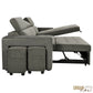 Sonoma 103.5" Wide Sleeper Sectional Sofa Bed with Reversible Storage Chaise and 2 Stools - Available in 2 Colours