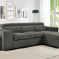 Sonoma 103.5" Wide Sleeper Sectional Sofa Bed with Reversible Storage Chaise and 2 Stools - Available in 2 Colours