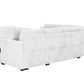 Urban Cali Sleeper Sectional Atherton Opulence Plush Light Grey Corduroy Large Sleeper Sectional Sofa Bed with Storage Chaise