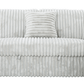 Urban Cali Sleeper Sectional Atherton Opulence Plush Light Grey Corduroy Large Sleeper Sectional Sofa Bed with Storage Chaise