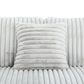 Urban Cali Sleeper Sectional Atherton Opulence Plush Light Grey Corduroy Large Sleeper Sectional Sofa Bed with Storage Chaise