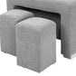 Pasadena Large Sleeper Sectional Sofa Bed with Storage Ottoman and 2 Stools - Available in 3 Colours