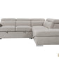 Pasadena Large Sleeper Sectional Sofa Bed with Storage Ottoman and 2 Stools - Available in 3 Colours