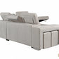 Pasadena Large Sleeper Sectional Sofa Bed with Storage Ottoman and 2 Stools - Available in 3 Colours