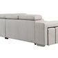 Pasadena Large Sleeper Sectional Sofa Bed with Storage Ottoman and 2 Stools - Available in 3 Colours