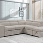 Pasadena Large Sleeper Sectional Sofa Bed with Storage Ottoman and 2 Stools - Available in 3 Colours