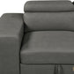 Pasadena Large Sleeper Sectional Sofa Bed with Storage Ottoman and 2 Stools - Available in 3 Colours