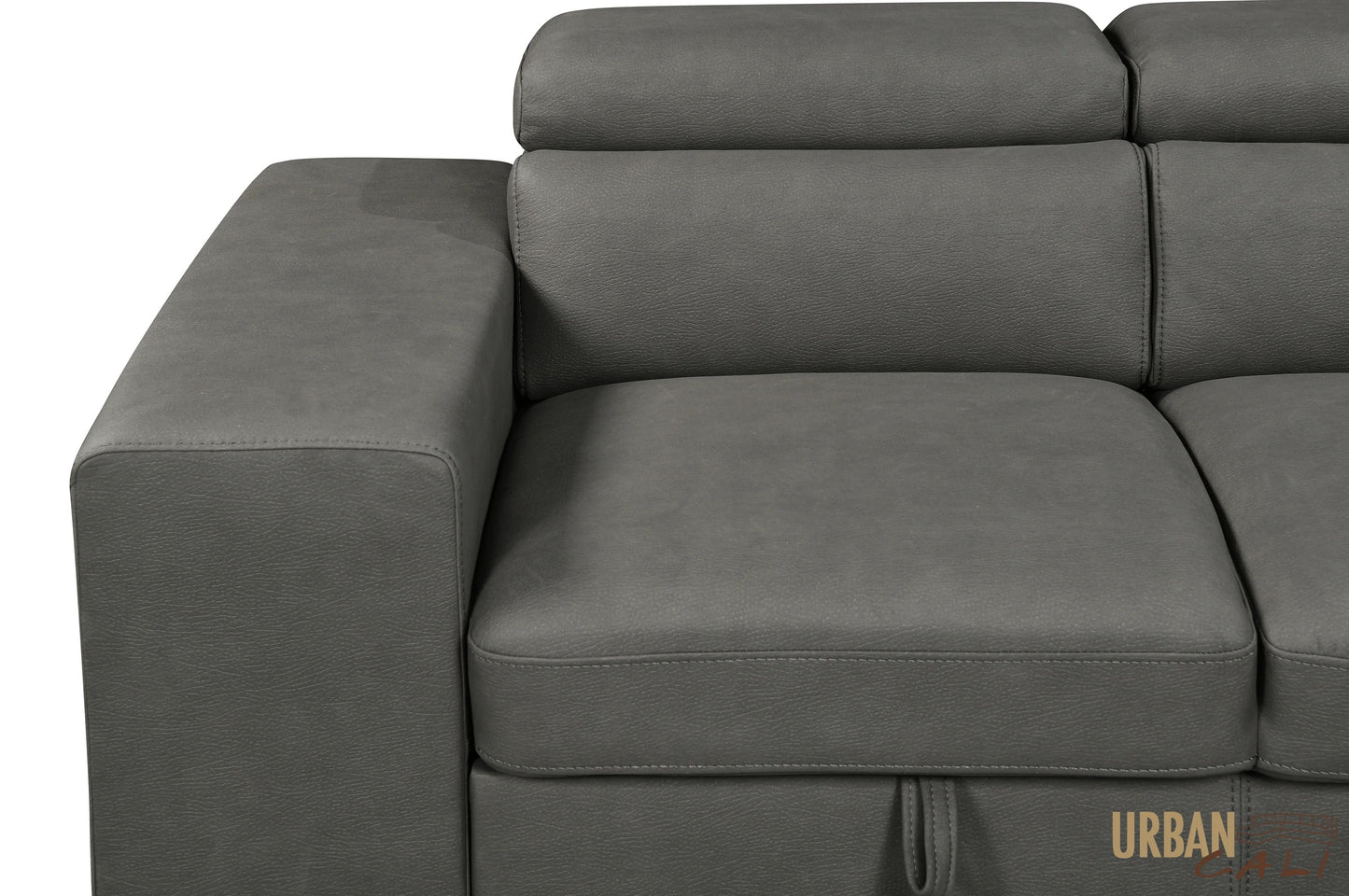 Pasadena Large Sleeper Sectional Sofa Bed with Storage Ottoman and 2 Stools - Available in 3 Colours