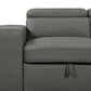 Pasadena Large Sleeper Sectional Sofa Bed with Storage Ottoman and 2 Stools - Available in 3 Colours