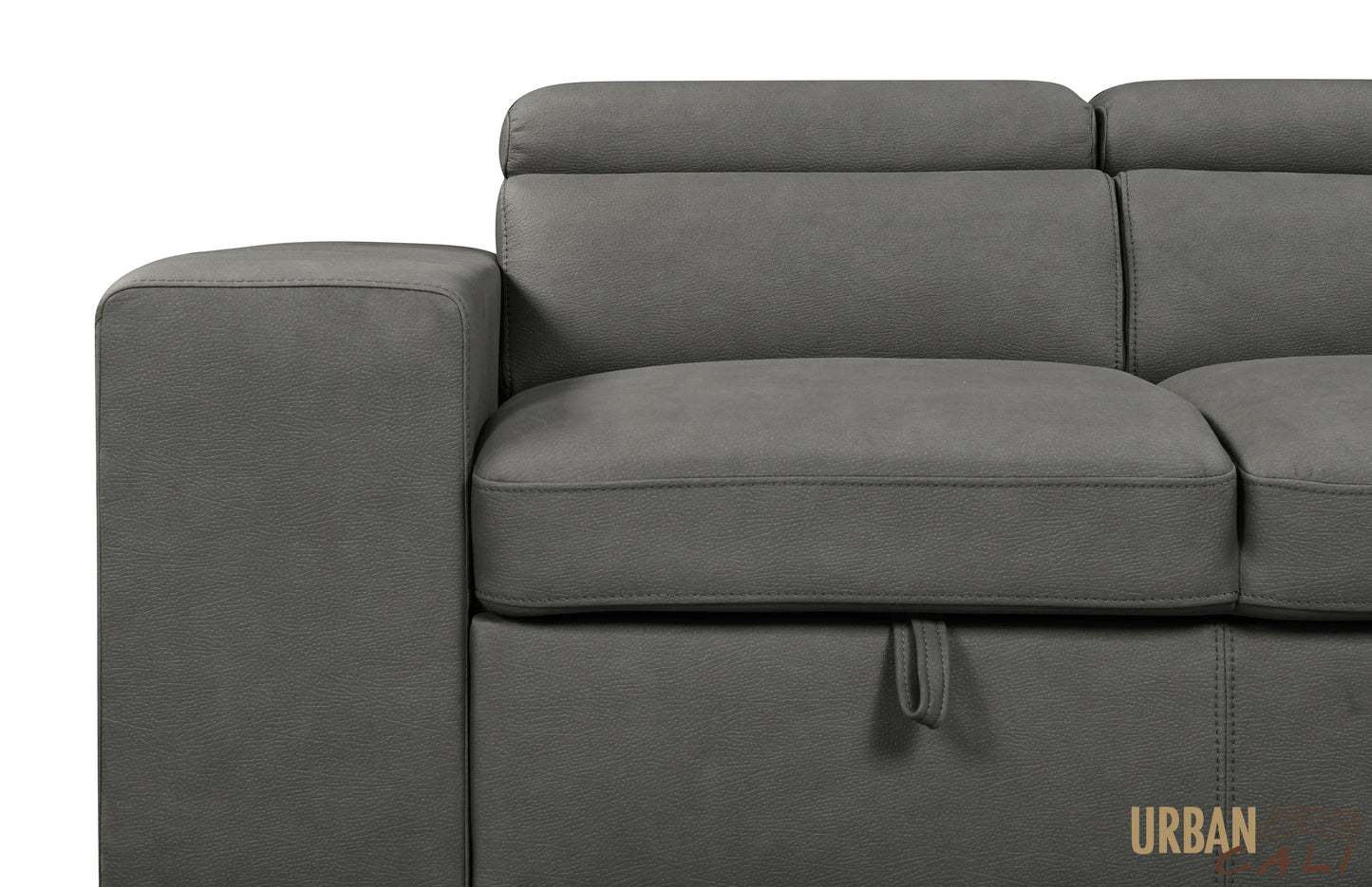 Pasadena Large Sleeper Sectional Sofa Bed with Storage Ottoman and 2 Stools - Available in 3 Colours