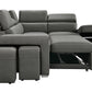 Pasadena Large Sleeper Sectional Sofa Bed with Storage Ottoman and 2 Stools - Available in 3 Colours