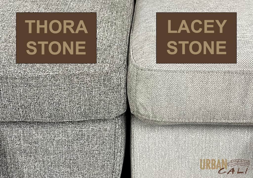 Grand canapé-lit sectionnel Pasadena avec pouf de rangement et 2 tabourets - Disponible en 2 couleurs