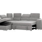 Pasadena Large Sleeper Sectional Sofa Bed with Storage Ottoman and 2 Stools - Available in 3 Colours