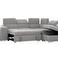 Pasadena Large Sleeper Sectional Sofa Bed with Storage Ottoman and 2 Stools - Available in 3 Colours