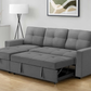 Venice Sleeper Sectional Sofa Bed with Reversible Storage Chaise - Available in 5 Colours