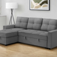 Venice Sleeper Sectional Sofa Bed with Reversible Storage Chaise - Available in 5 Colours