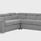 Bel Air Modular Corner Sectional Sofa in Thora Stone