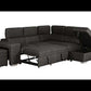 Pasadena Large Sleeper Sectional Sofa Bed with Storage Ottoman and 2 Stools - Available in 3 Colours