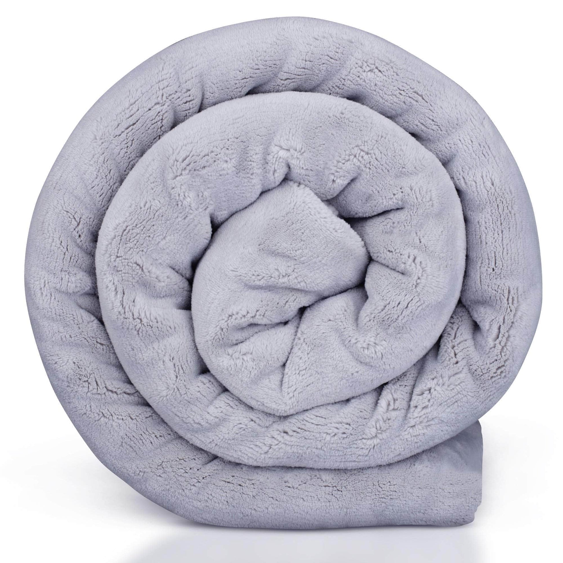 Hush Blankets Blanket Grey/White Hush 8lb Weighted Throw Sherpa Fleece Blanket - Available in 2 Colours