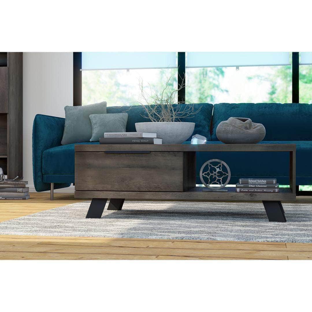 Modubox Coffee Table Buffalo Brown Auva Coffee Table with Storage - Available in 2 Colours