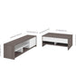 Modubox Coffee Table Small Space 2-Piece Set Including a Lift-Top Coffee Table and a TV Stand - Available in 2 Colours