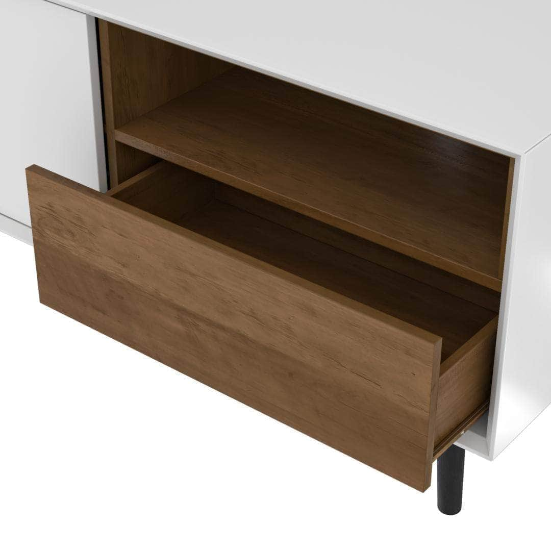 Modubox TV Stand Alga TV Stand - White & Walnut Brown