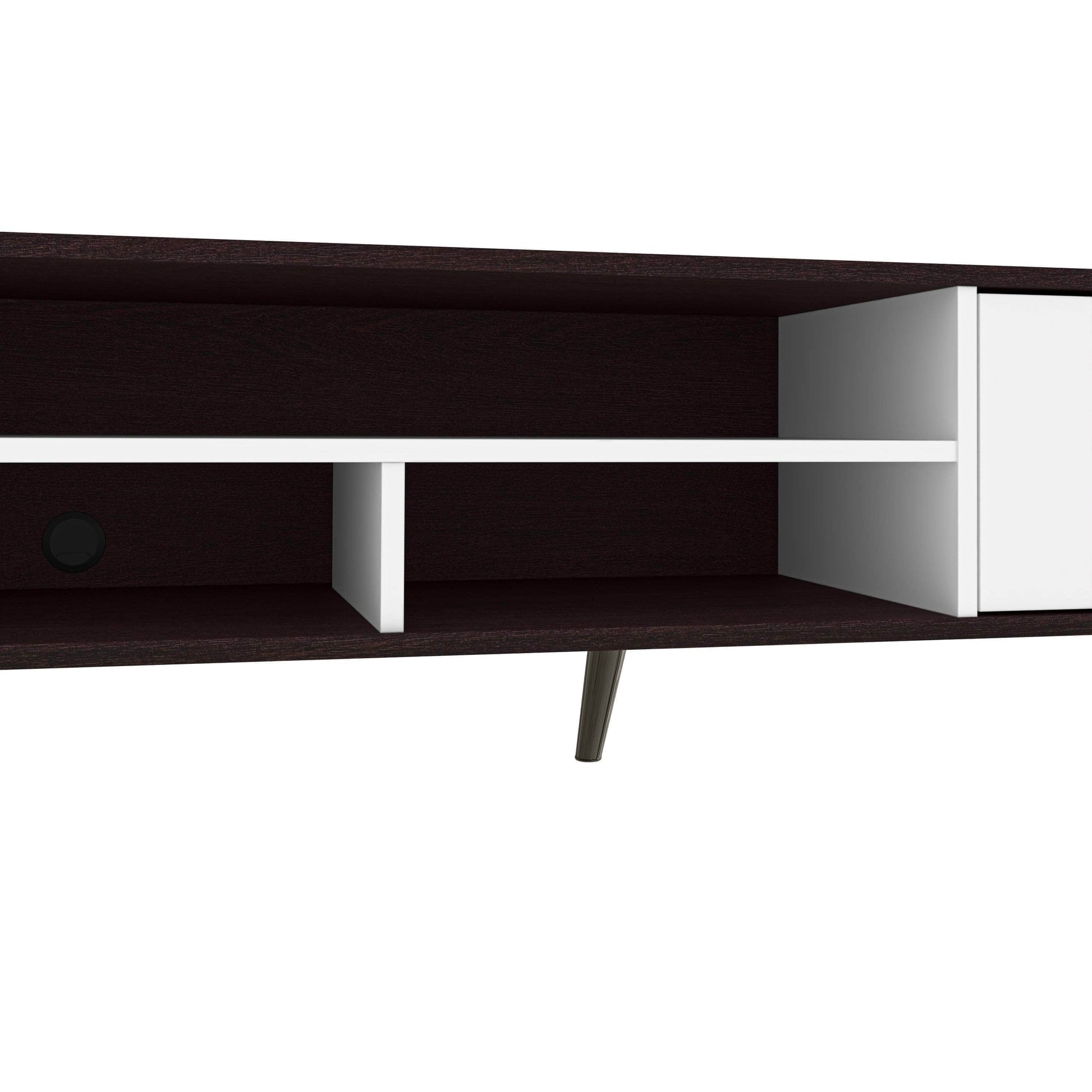 Modubox TV Stand Krom 54"W TV Stand with Metal Legs for 60" TV - Available in 2 Colours