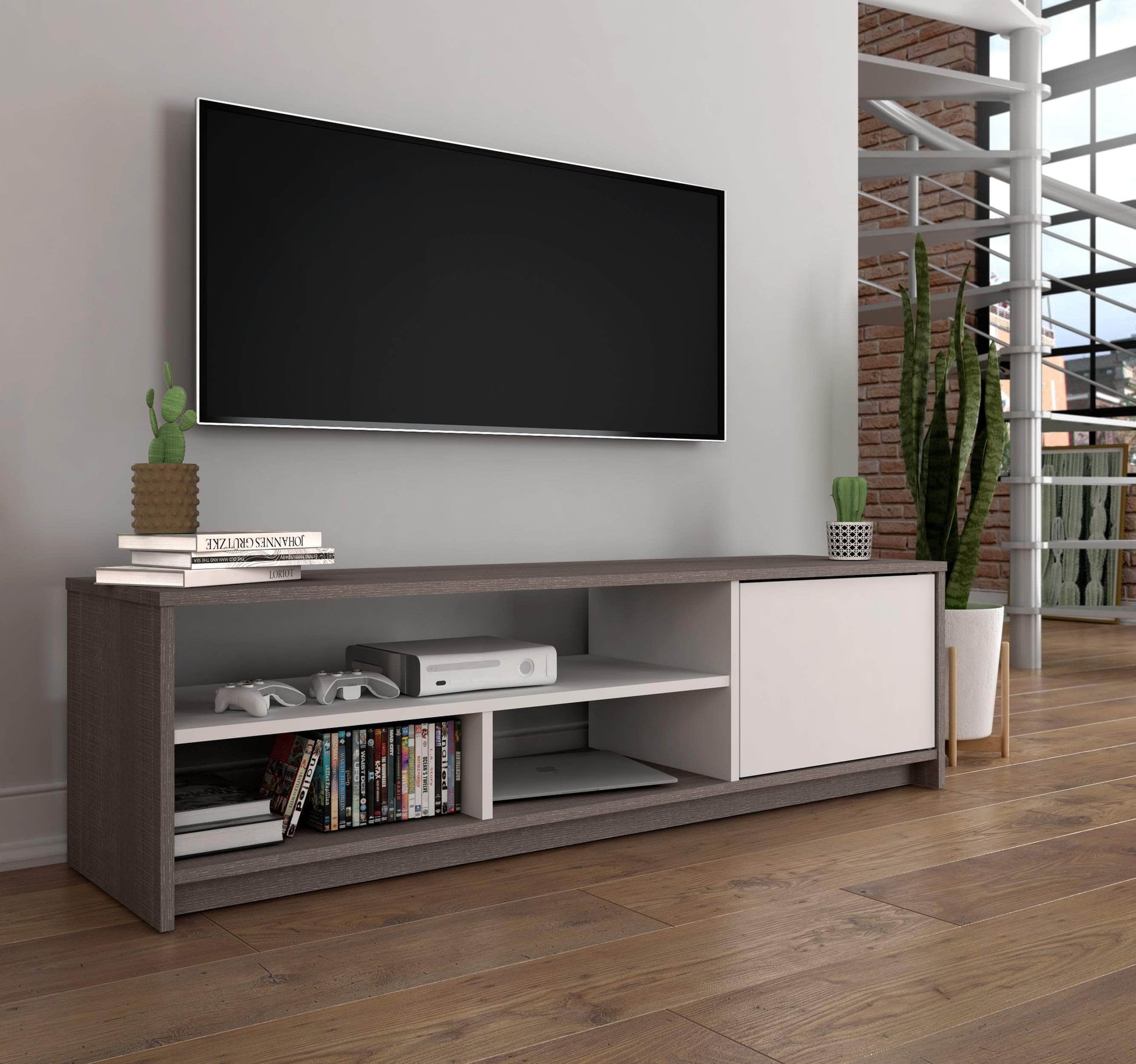 Modubox TV Stand Small Space 54W TV Stand - Available in 2 Colours