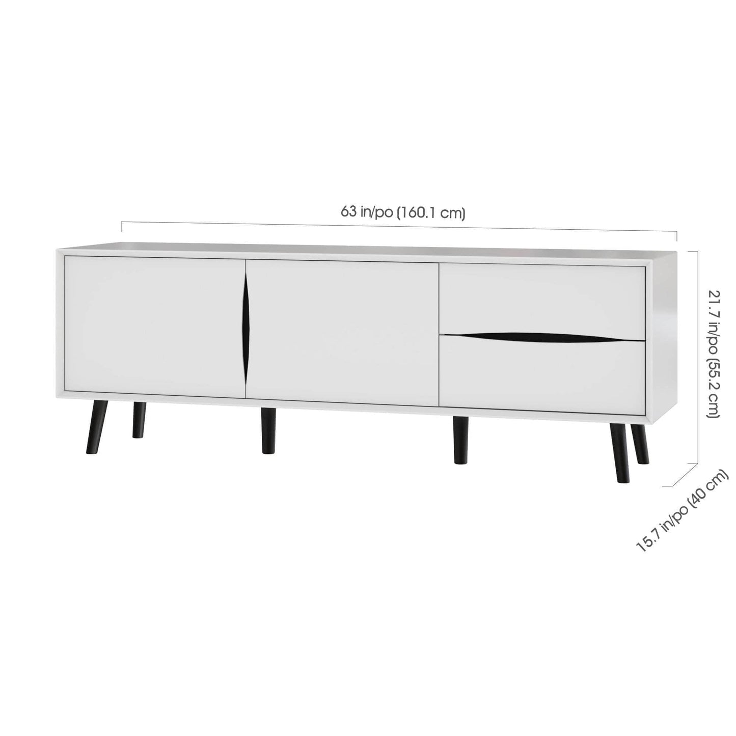 Modubox TV Stand White Maia TV Stand - White