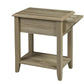 Brassex Inc. Telephone Stand with Storage Drawer and Cupholders, image 1