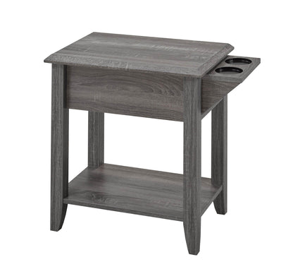Brassex Inc. Telephone Stand with Storage Drawer and Cupholders, image 4
