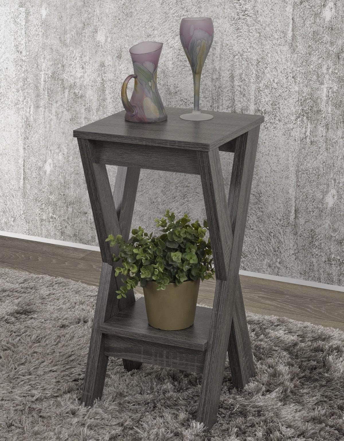 Pending - Brassex Inc. End Table Plant Stand - Available in 2 Colours